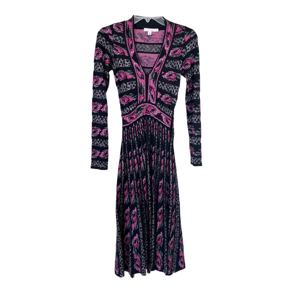 Anthropologie Cecilia Prado Emi Midi Floral Sweater Dress XS - Picture 5 of 15